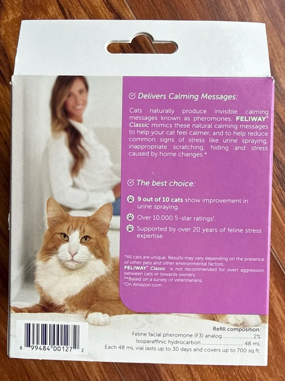 FELIWAY Classic Happy Cat Calming Diffuser – Purple Packaging